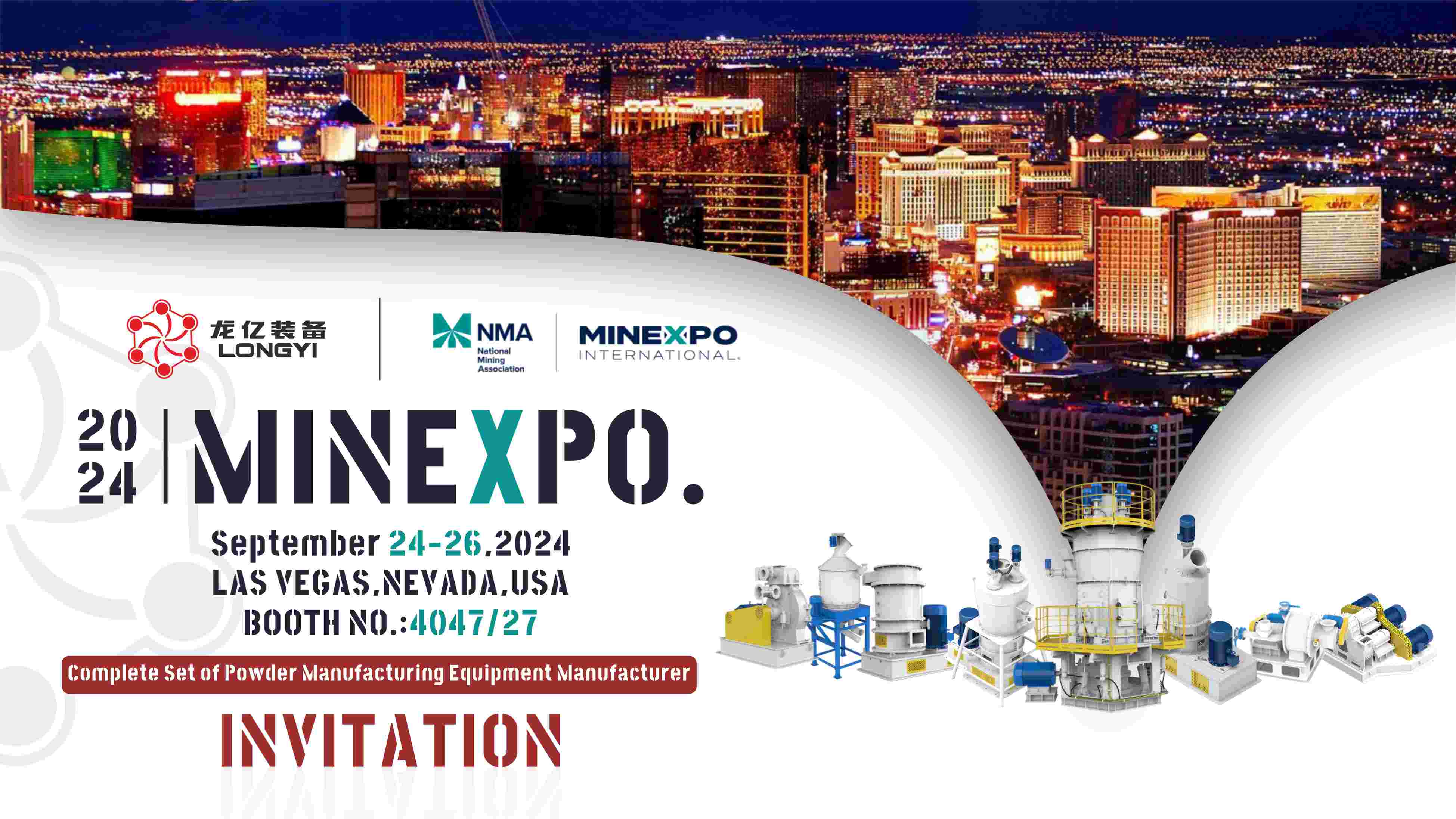 Visit us at MINEXPO Booth No.:4047/27 (24-26th.Sept.2024)